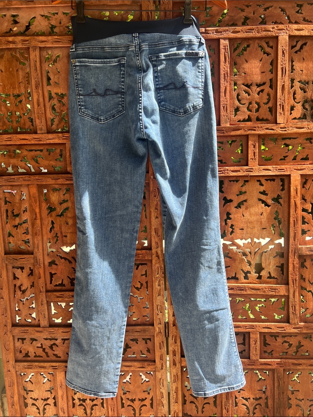 7 For All Mankind Kimmie Straight-Leg Maternity Jeans